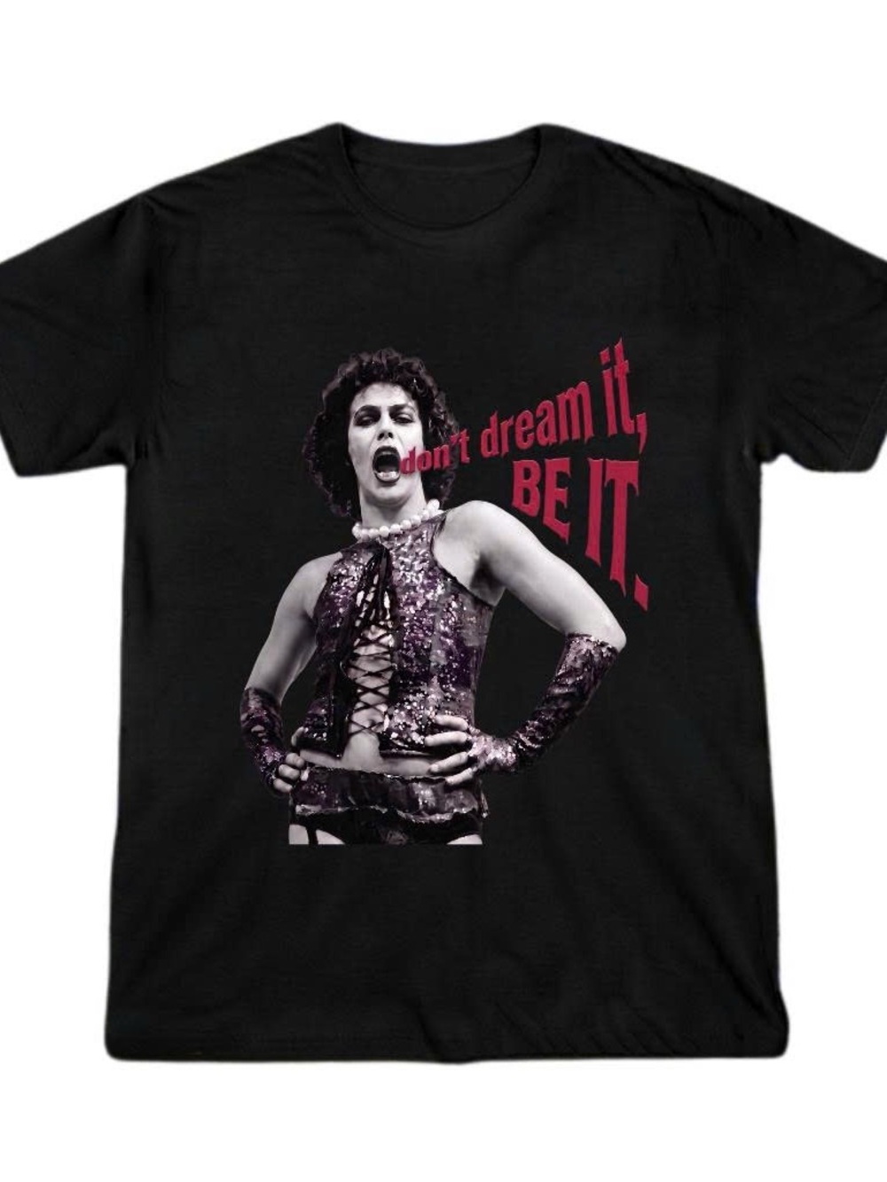 Gildan Shirt Black Tim Curry Graphic Tee